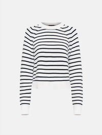 French Connection - Lillie Mozart Stripe Crew Sweater