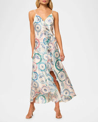 Misa Los Angeles - Angela Ruffle Trim Midi Dress