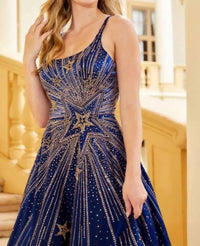 Amarra - Satin Rhinestone Ball Gown