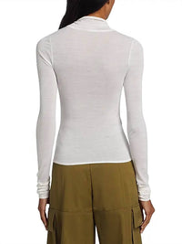 A.L.C. - Cotton Blend Turtleneck Top