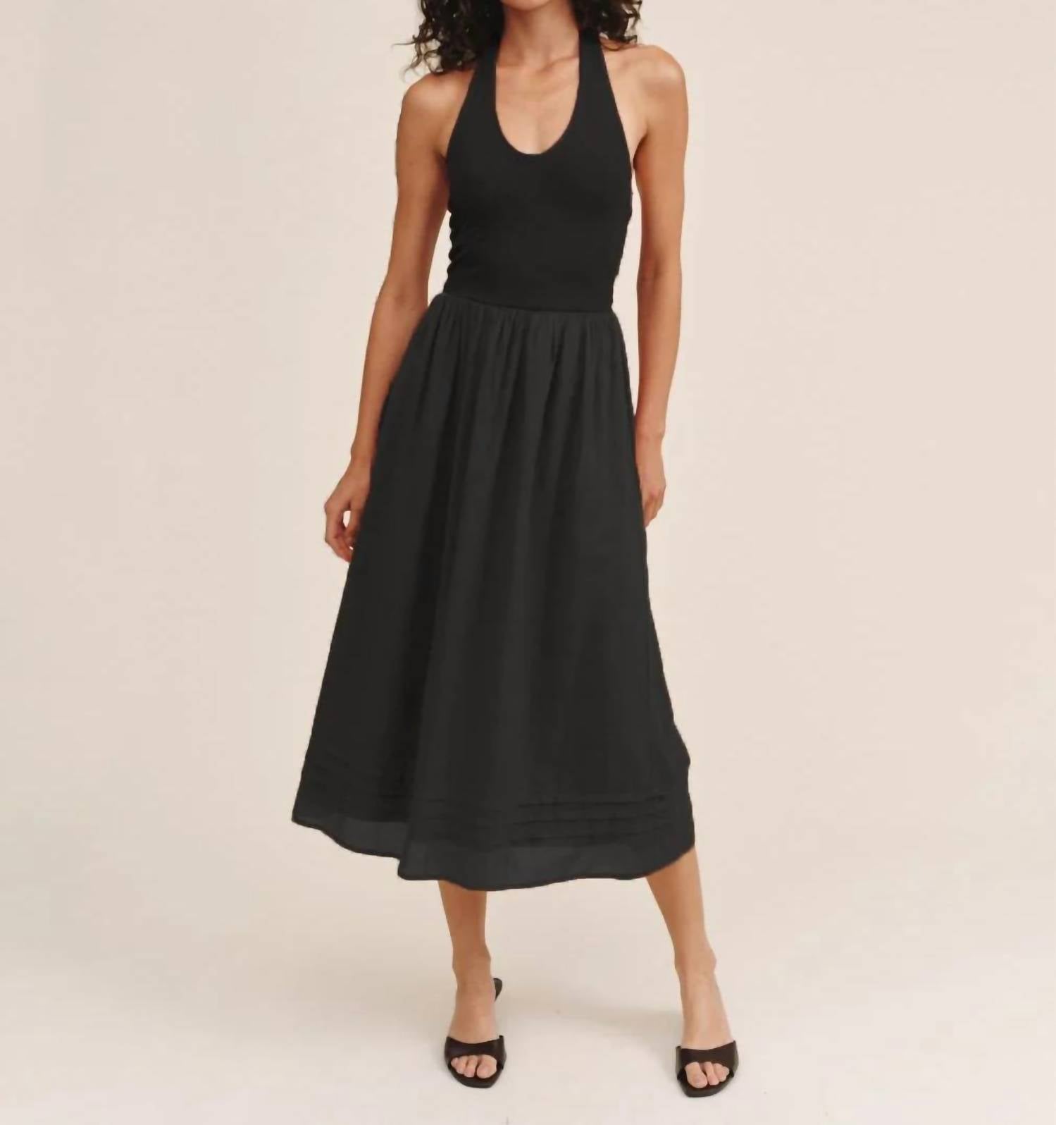 Bella Dahl - Halter Neck Mixed Dress
