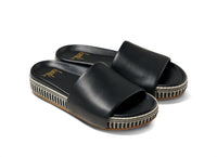 Beek - Women's Pelican Textile Leather Platform Sandal