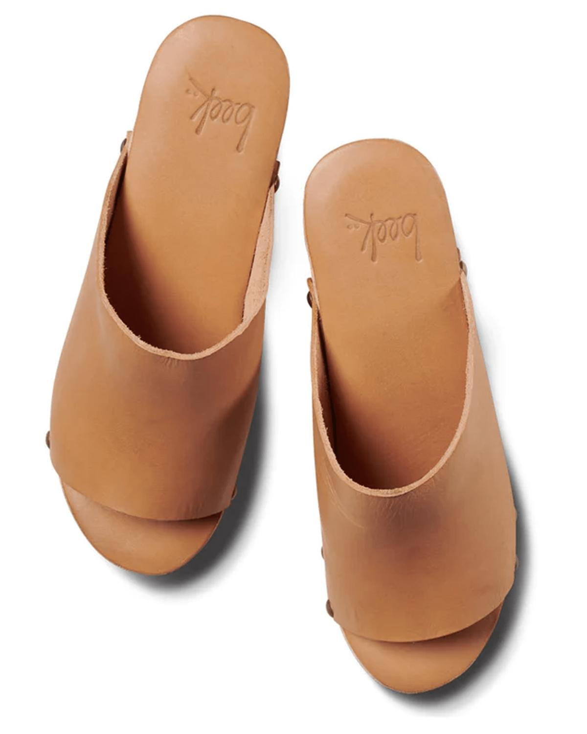 Beek - Women's Peacock Sandal - brown - leather - sandals
