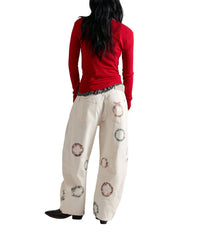 Free People - Good Luck Printed Jeans