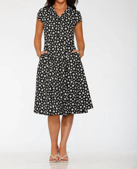 Orchid Bloom - Cat Paw Swing Dress