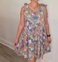 Umgee - Roxy Chambray Floral Dress
