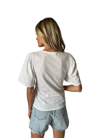 Six/Fifty - Courtney V Neck Twist Tee