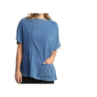 Jess & Jane - Europa Mineral Washed Cotton Top