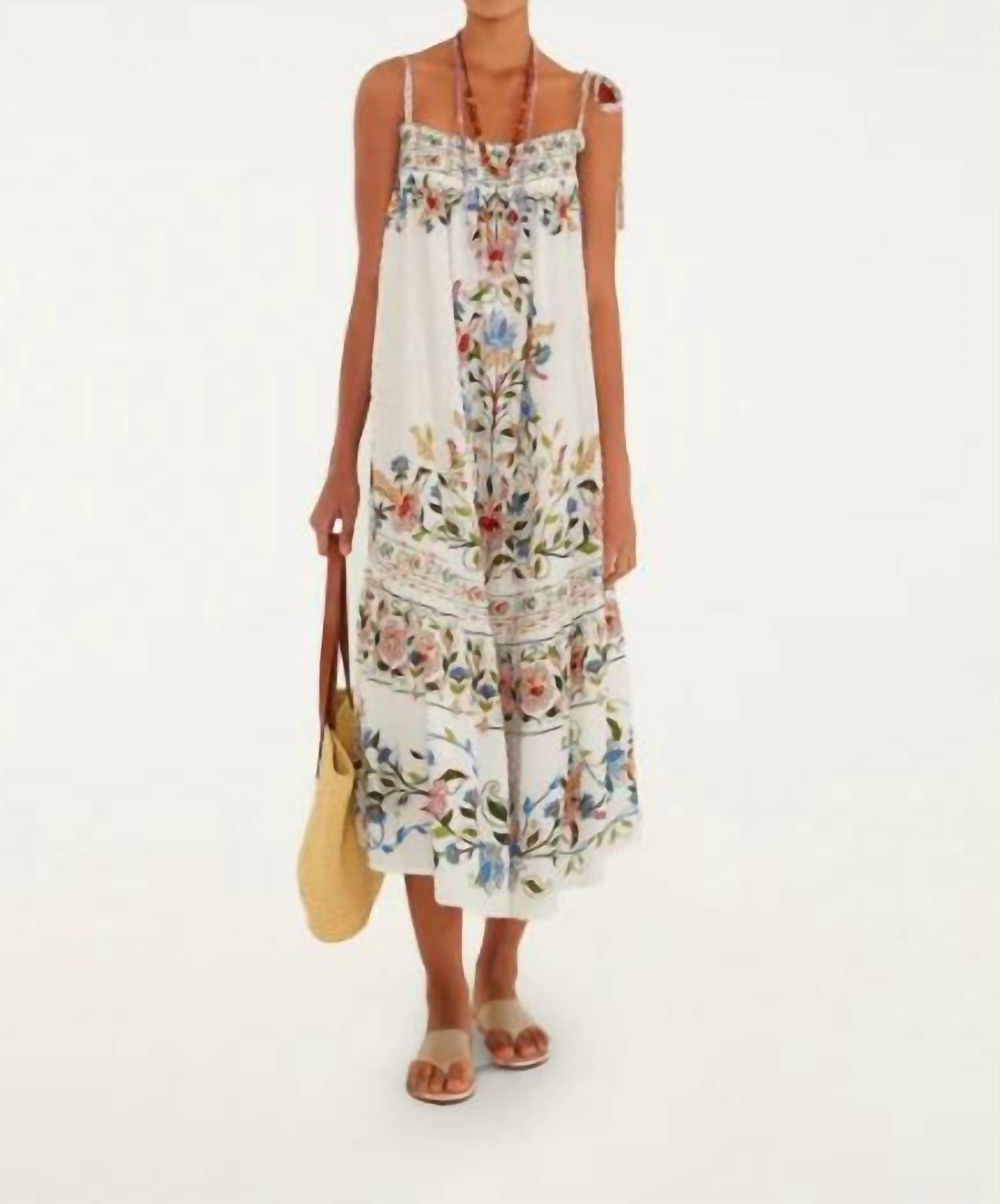 Farm Rio - Stitched Garden Long Dress