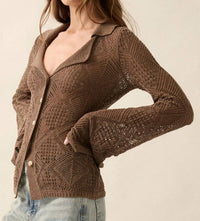Promesa - Button Up Knit Top