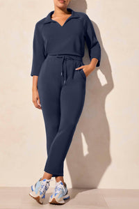 Tribal - Light Scuba Pull-On Ankle Capri With Side Slits