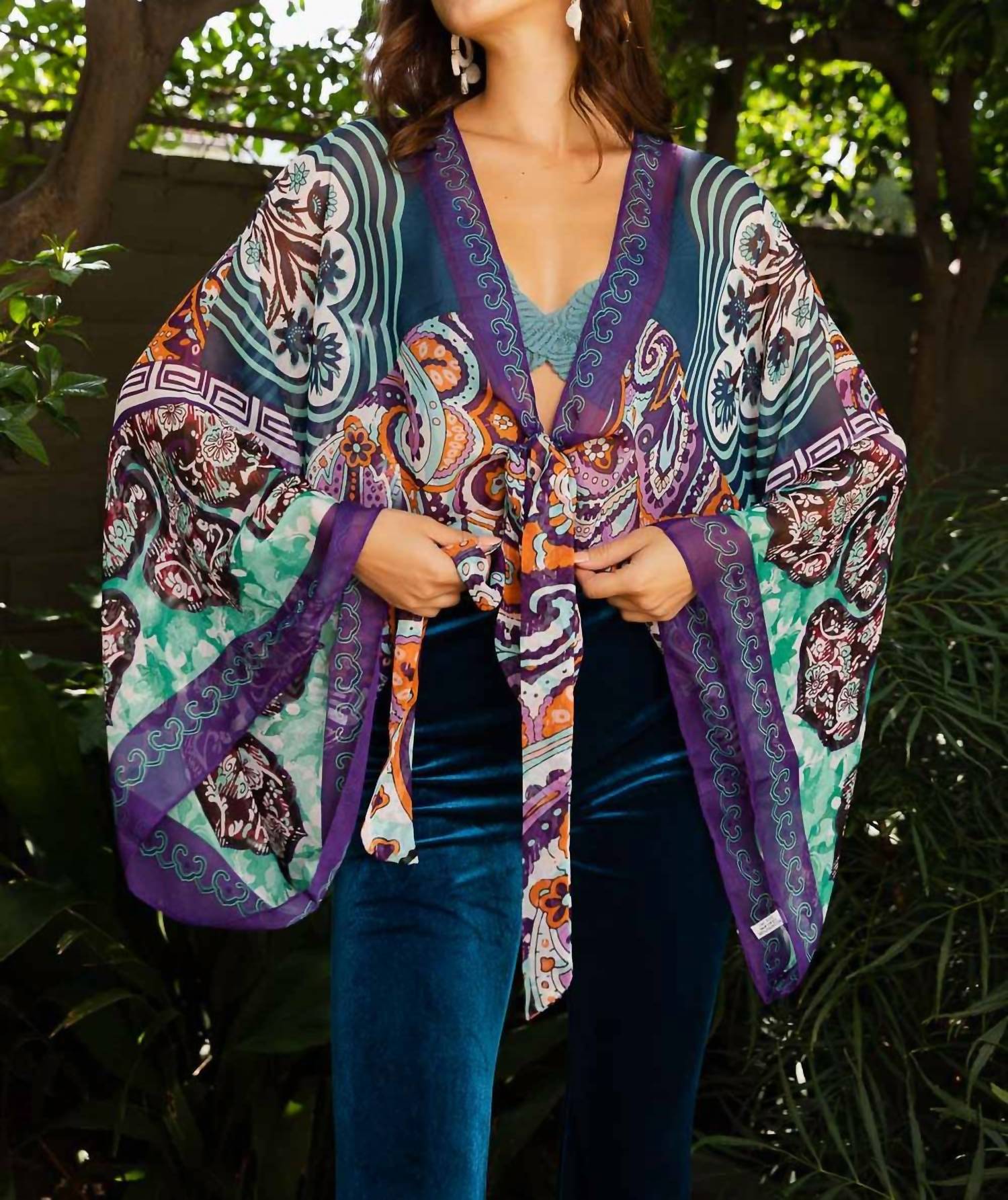 Leto - Boho Chic Tie Front Wrap