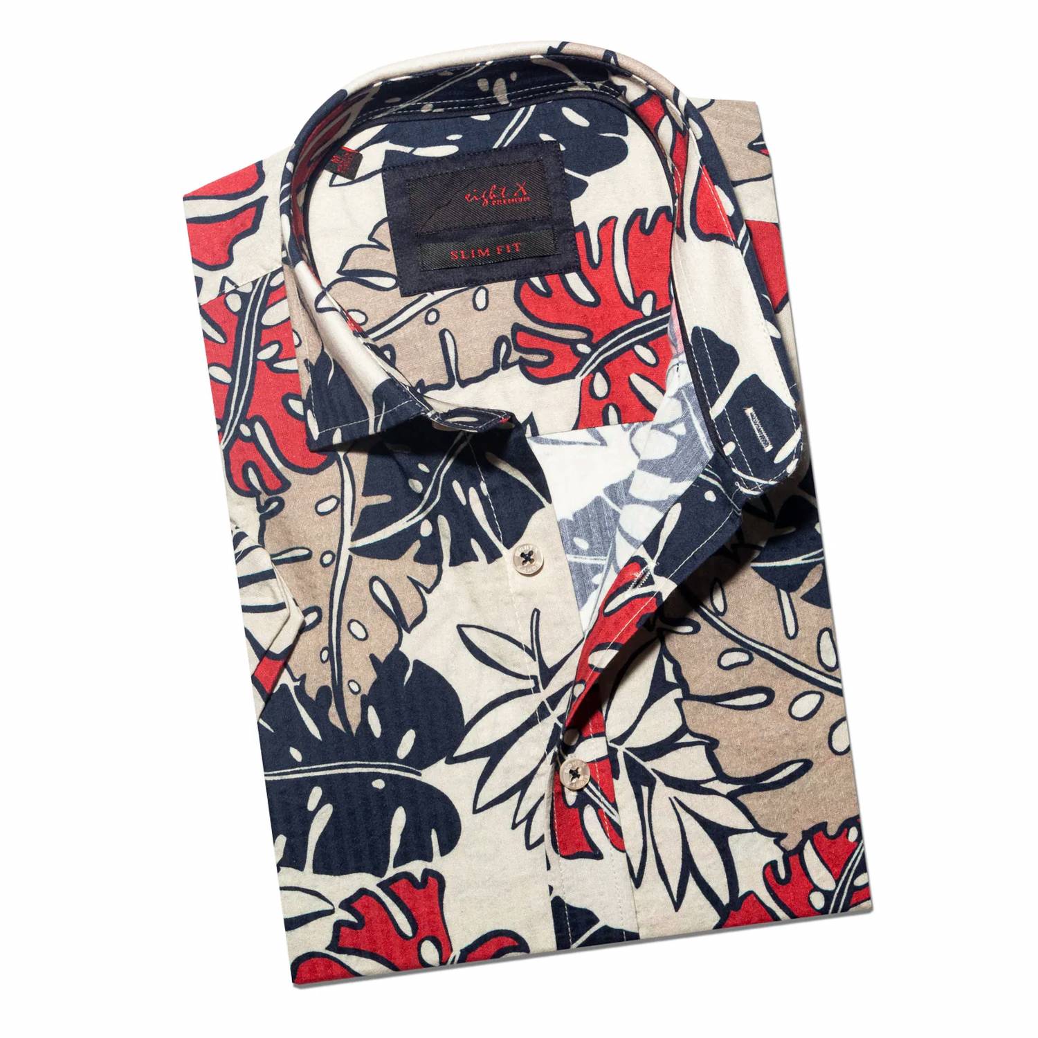 Eight X - Big Leaf Seersucker Short Sleeve Shirt