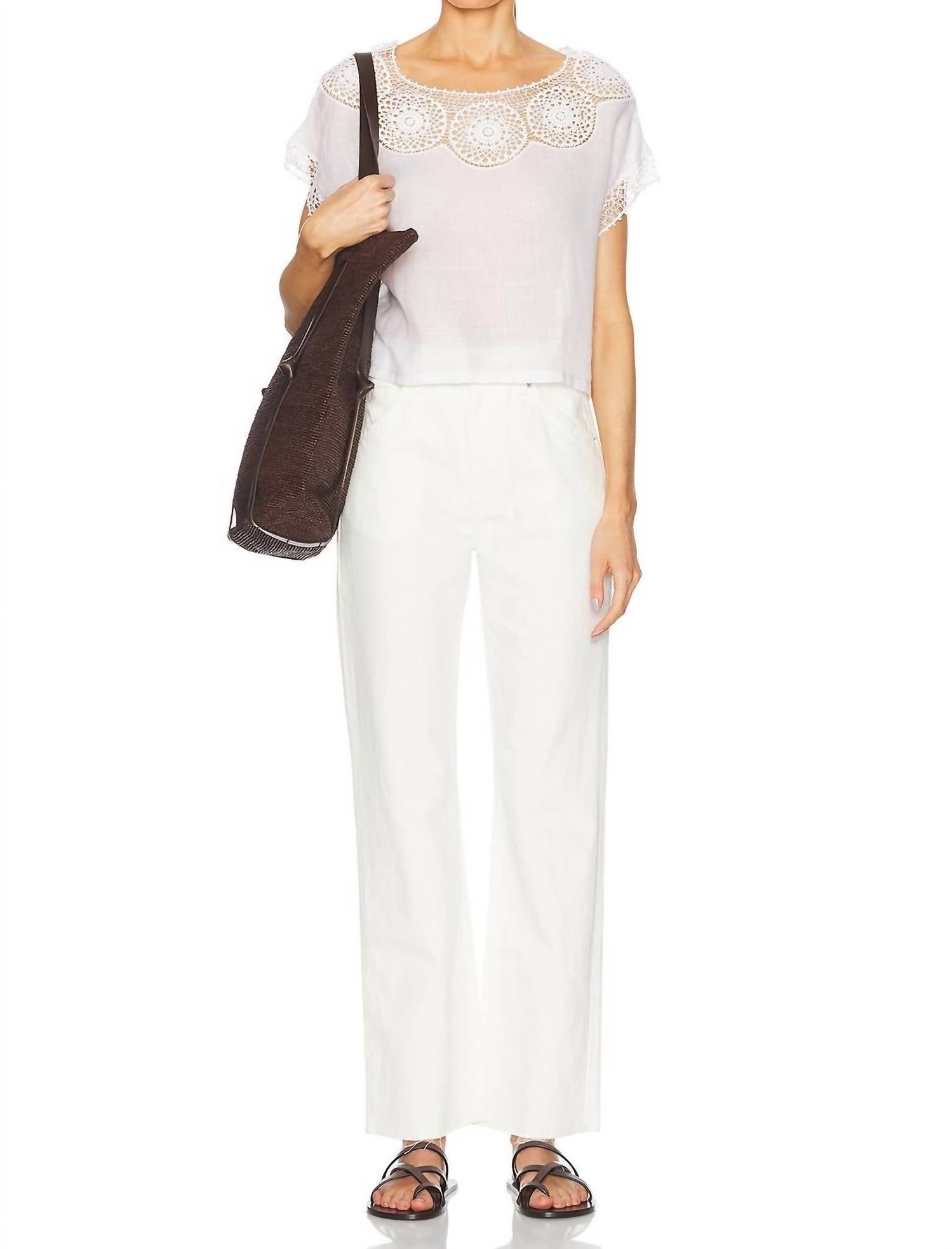 Nili Lotan - Calla High-rise Slim Straight Leg Ankle Jeans