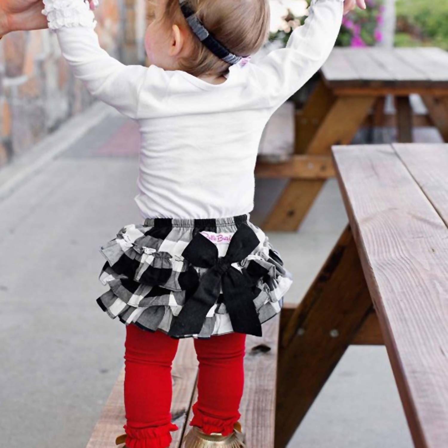 Rufflebutts - BABY GIRLS PLAID DIAPER COVER