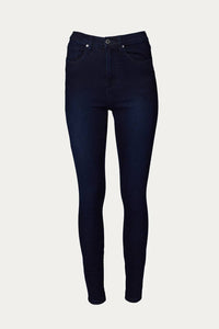 HIGH RISE SKINNY ANKLE ZIP JEANS