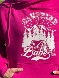 Zenana - Campfire Babe Criss Cross Hoodie