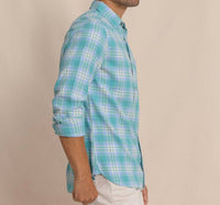 Southern Tide - Mens's Ashborough Plaid Brushed Twill Sport Shirt