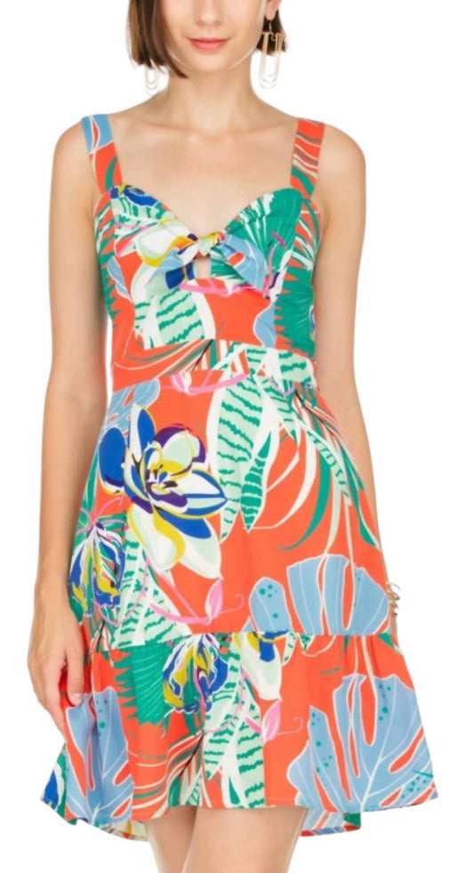 Jade - FRONT TIE FITTED SUNDRESS