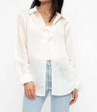 Frame - Tie Front Blouse