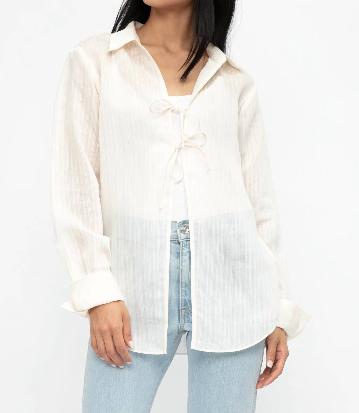 Frame - Tie Front Blouse
