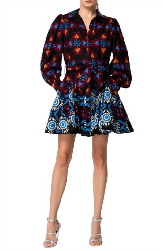 Ciebon - Embroidered Mini Dress