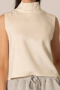 Before You - Mock Neck Sleeveless Top