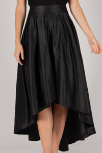 Before You - Satin Hi - low Formal Skirt - black - clothing - knee - length - skirts