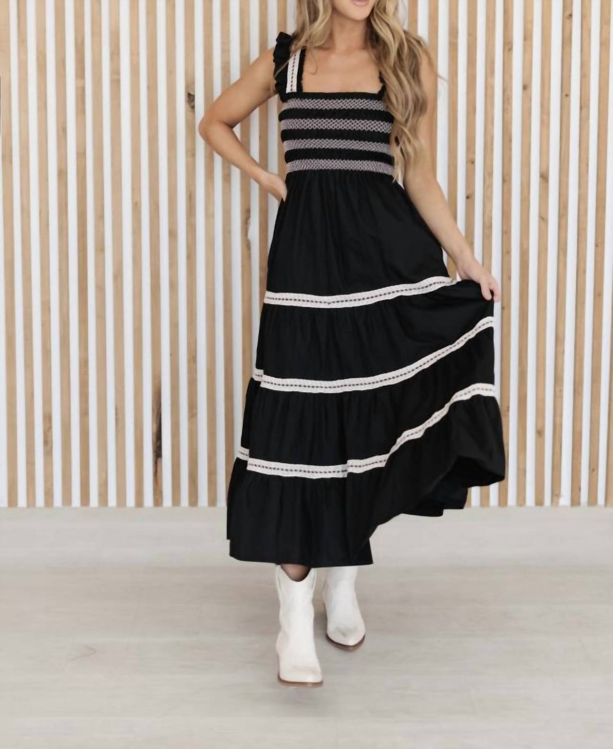 In The Beginning - Contemporary Tiered Dress