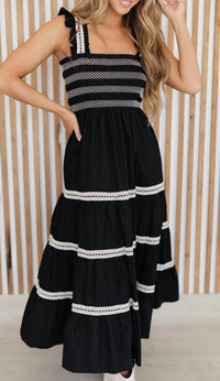 In The Beginning - Contemporary Tiered Dress