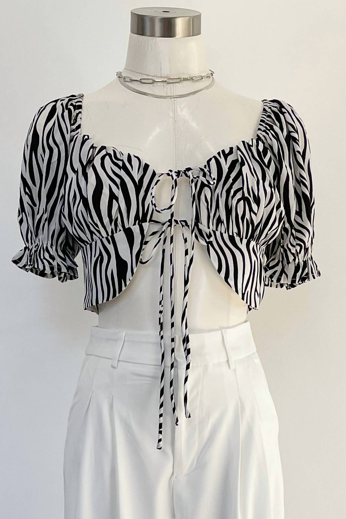 Beige Botany - Women's Wild Stripes Top