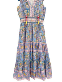 Bell - Annabelle V - neck Midi Dress - clothing - dresses - floral