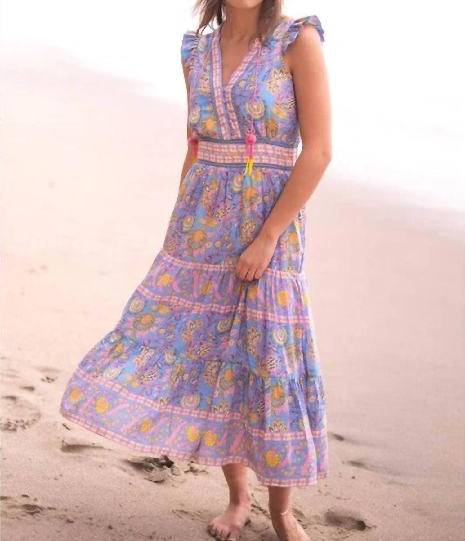 Bell - Annabelle V - neck Midi Dress - clothing - dresses - floral