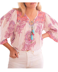 Bell By Alicia Bell - Ariana Flower Top - blouses - clothing - floral