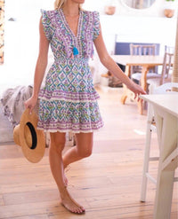 Bell - Rainey V - neck Dress - clothing - collection:vacationdresses(Auto) - cotton