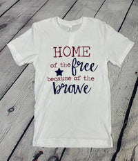 Bella + Canvas - Unisex Bella Canvas Home Of The Free Tee - clothing - graphic - shirts