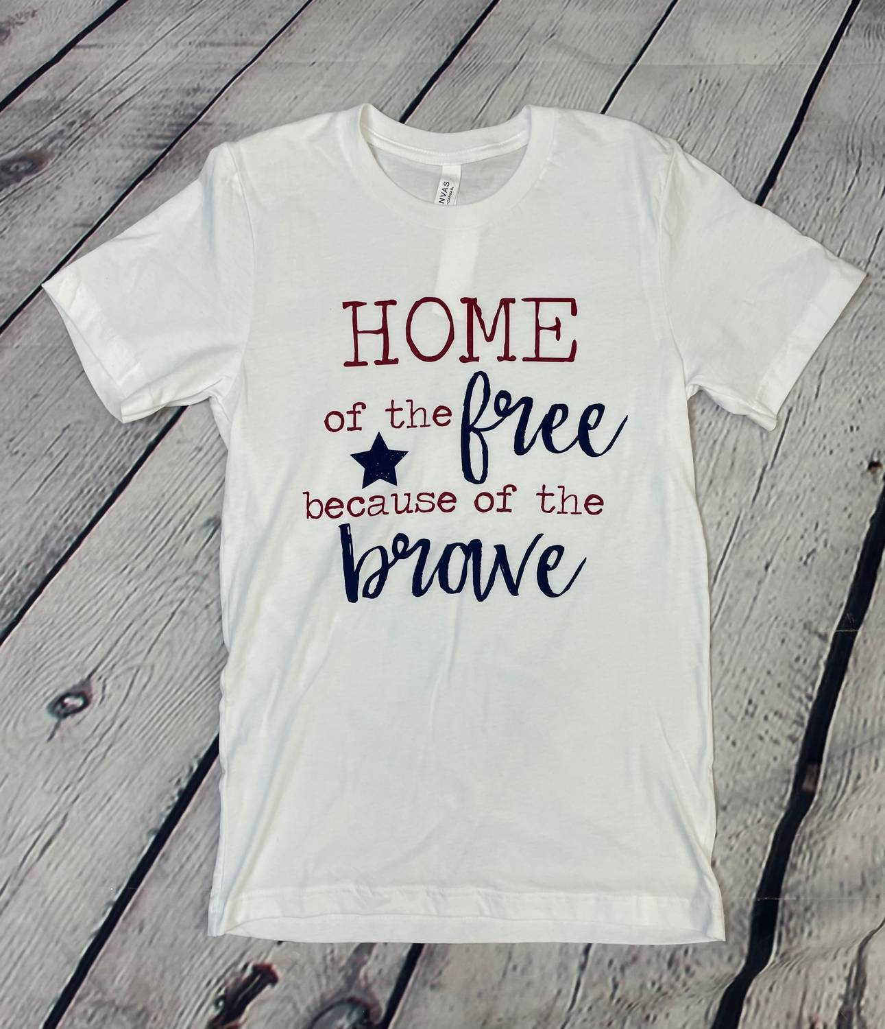 Bella + Canvas - Unisex Bella Canvas Home Of The Free Tee - clothing - graphic - shirts