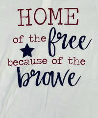 Bella + Canvas - Unisex Bella Canvas Home Of The Free Tee - clothing - graphic - shirts