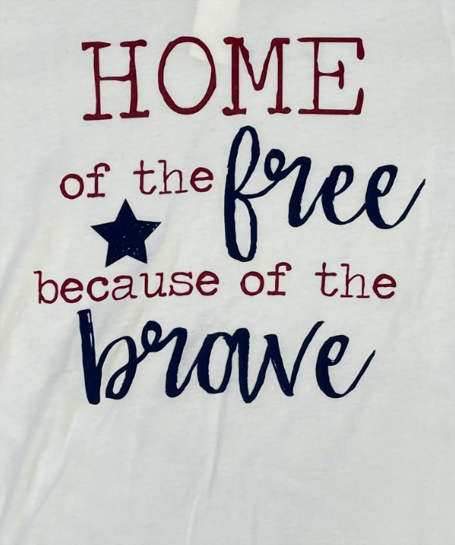 Bella + Canvas - Unisex Bella Canvas Home Of The Free Tee - clothing - graphic - shirts