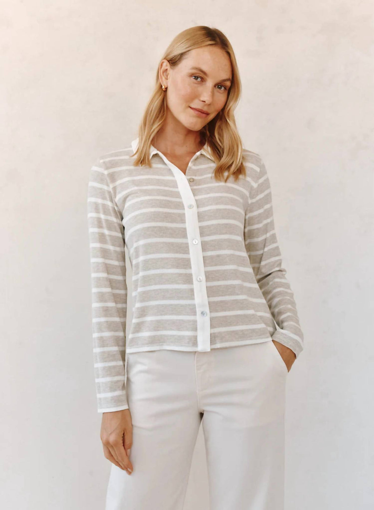 Bella Dahl - Contrast Placket Button Down Shirt