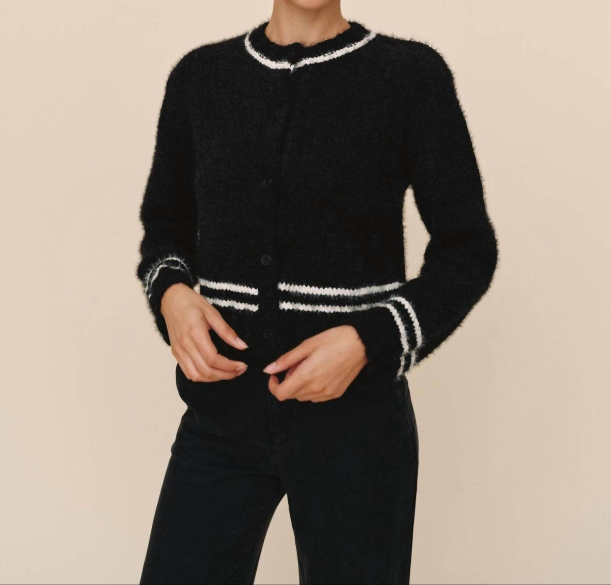 Bella Dahl - Contrast Stripe Cardigan