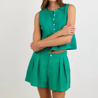 Bella Dahl - Double Pleat Short