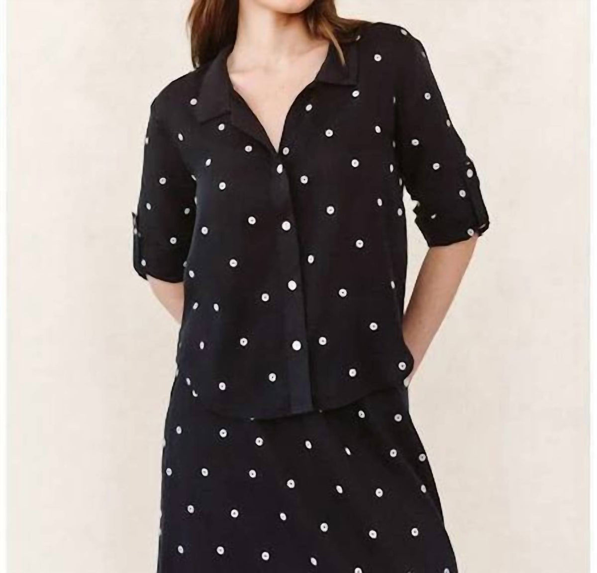 Bella Dahl - Drop Collar Boxy Button Down Shirt