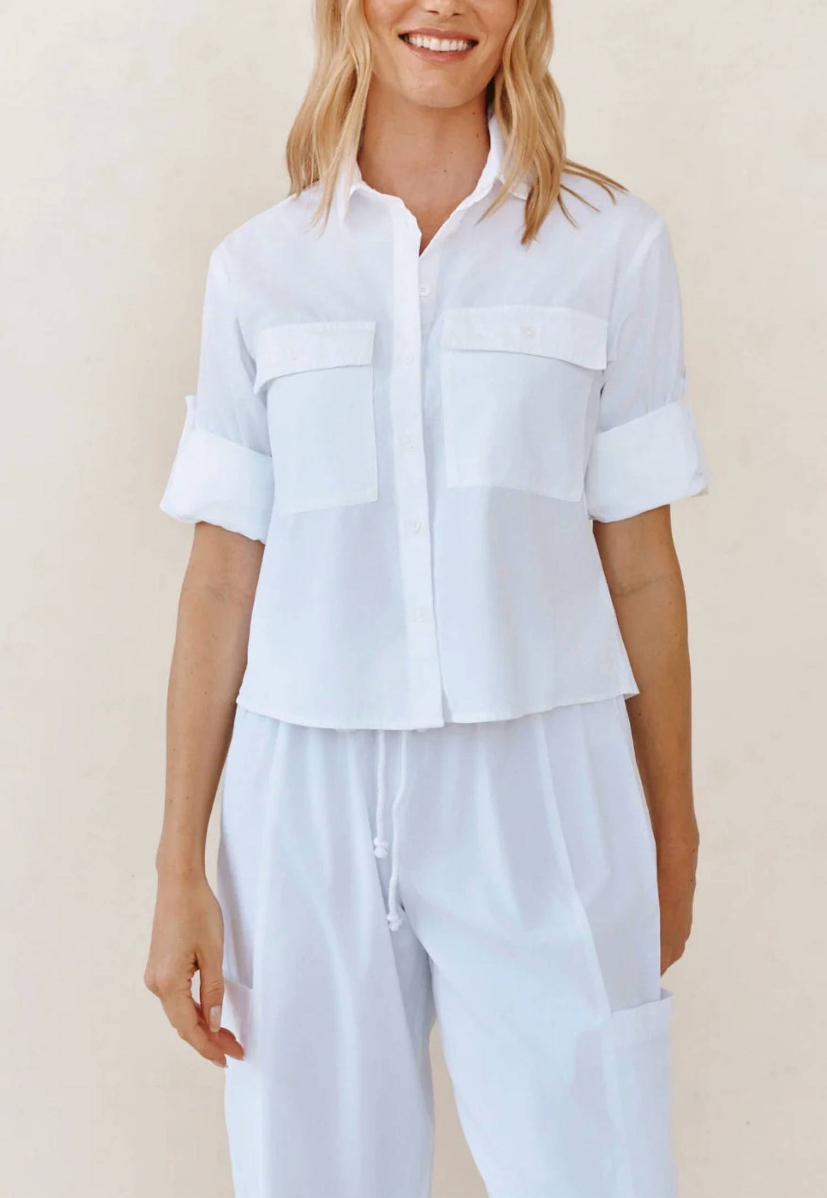 Bella Dahl - Long Sleeve Crop Utility Shirt