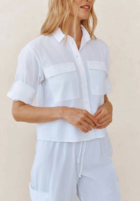 Bella Dahl - Long Sleeve Crop Utility Shirt