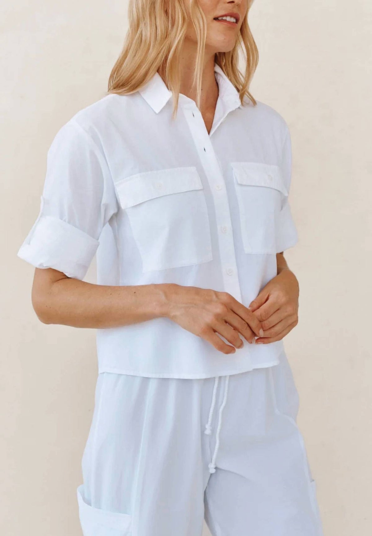 Bella Dahl - Long Sleeve Crop Utility Shirt