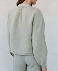 Bella Dahl - Mandarin Collar Trimmed Button Down