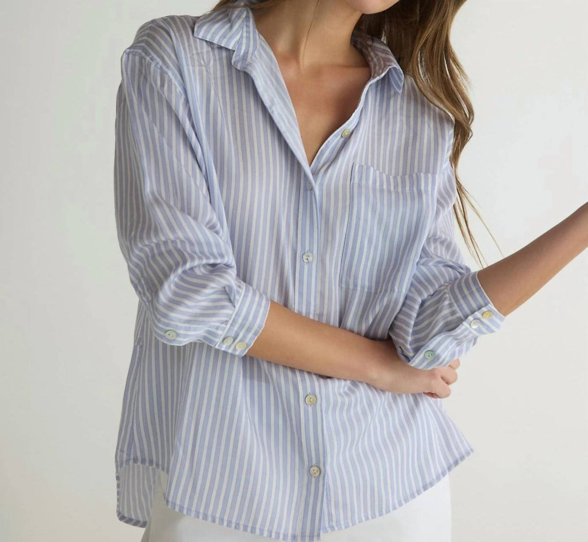 Bella Dahl - Oversized Split Back Button Down Shirt