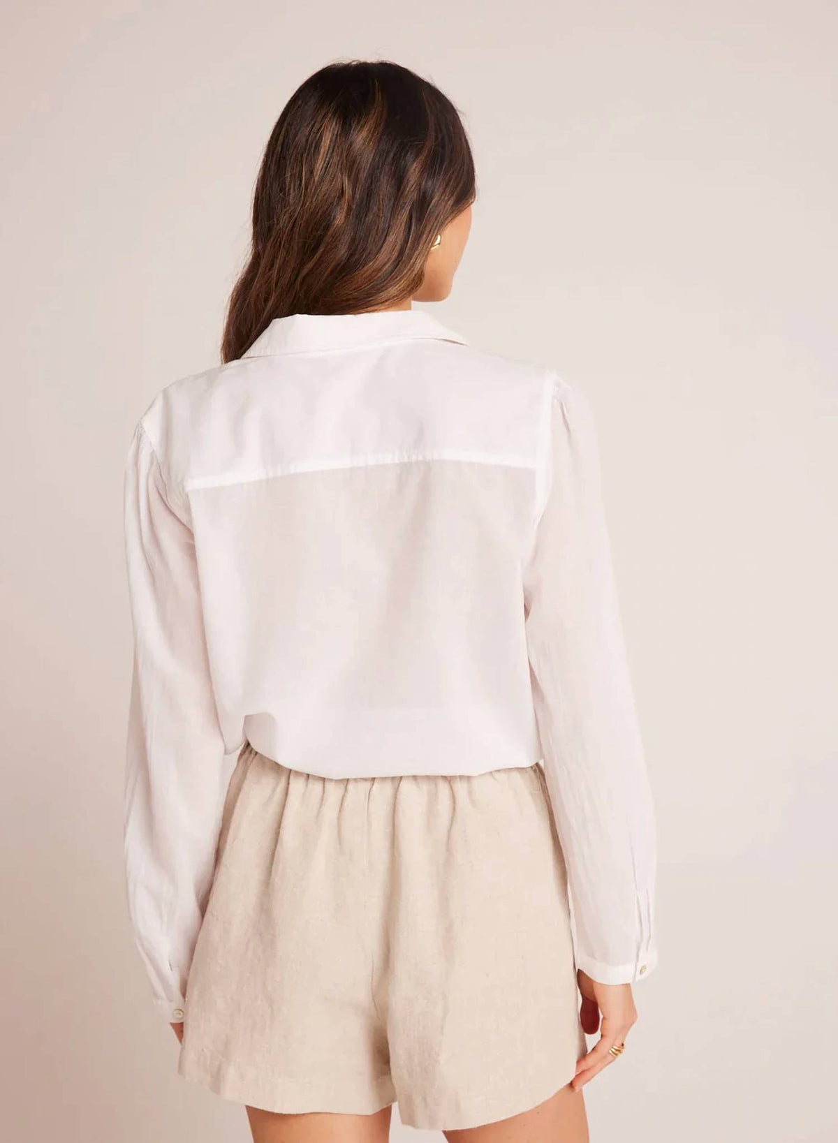 Bella Dahl - Pintuck Crop Button Down Shirt