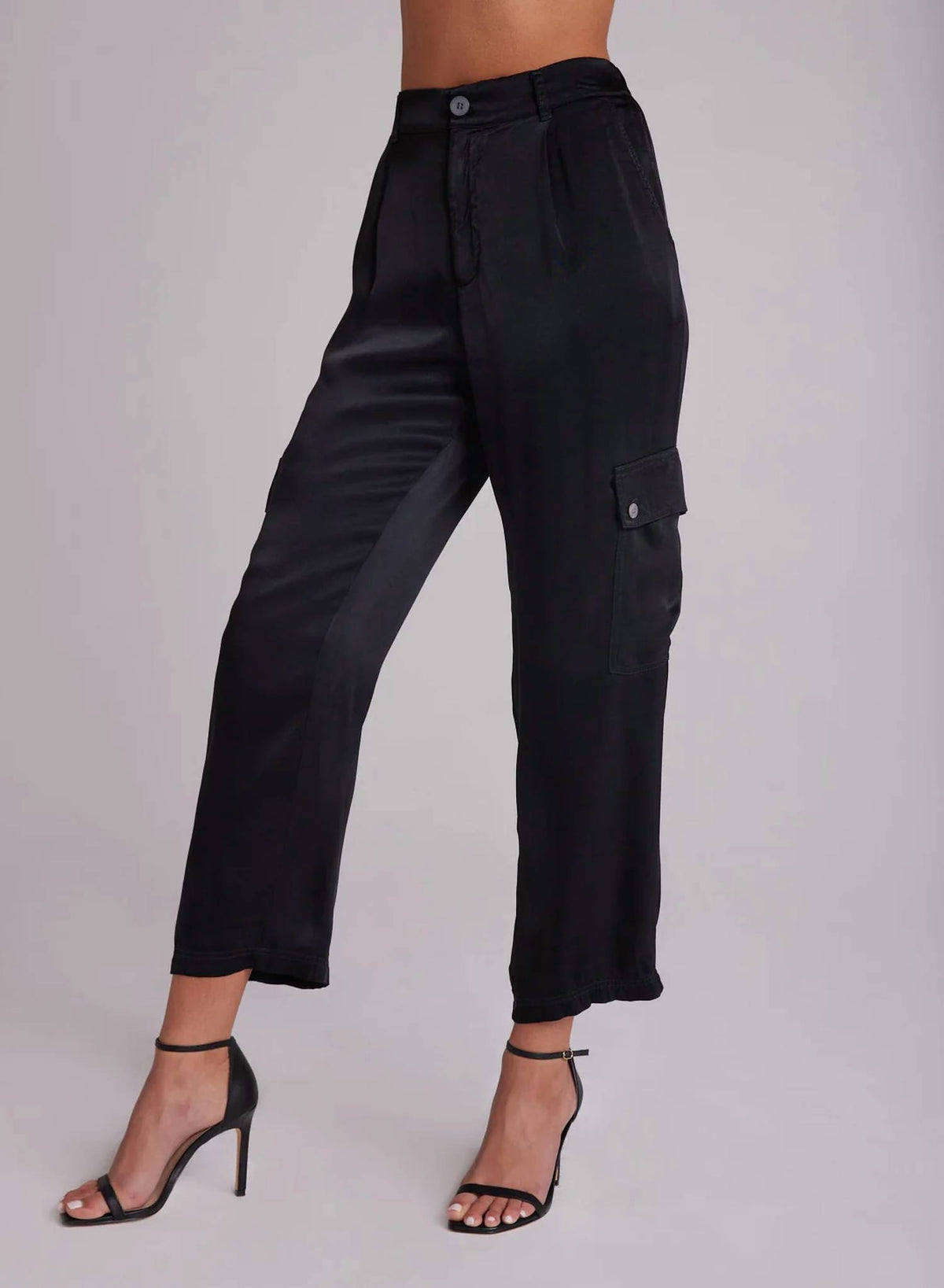 Satin Cargo Trousers